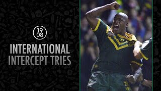 International Intercept Tries  NRL Throwback  Sailor Pearce Ettingshausen amp more [upl. by Ataner]