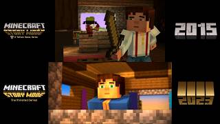 Minecraft Story Mode 20152023 SplitScreen Comparison [upl. by Joao561]