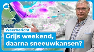 Weekend weerbericht eerst bewolkt vanaf maandag kansen op sneeuw ❄️ [upl. by Redfield]