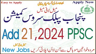 PPSC Jobs  Advertisement No 21  jobs information Pakistan yt [upl. by Lemert634]