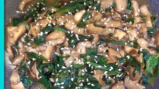 Spinach and Shiitake Mushroom Stir Fry [upl. by Cornwall]