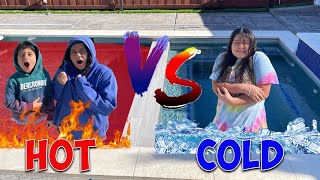 HOT VS COLD POOL CHALLENGE [upl. by Gulgee807]