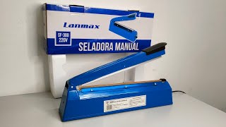 Seladora Manual Plástica Lanmax SF300 [upl. by Sorrows]