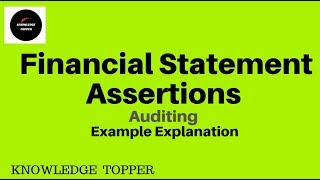 Financial Statement Assertions By Knowledge Topper UrduHindi [upl. by Enella]