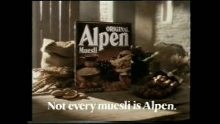 Alpen TV Ad January 1986 [upl. by Eldnik]