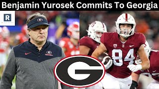 Benjamin Yurosek Commits To Georgia  UGA Football Recruiting Update [upl. by Nahtnanhoj]