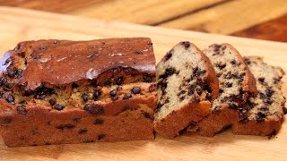 Banana Bread Recipe  Eggless Chocolate Chip Banana Bread  Divine Taste With Anushruti [upl. by Mancino611]