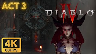 Diablo IV  Werebear amp Wolves Druid Act 3 4K60FPS No Commentary World Tier 2 [upl. by Heyer]