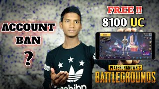 8100 Free uc in pubg mobile😱 ACCOUNT BAN  how to get free UC in pubg mobile  NSA Tech [upl. by Dnomsad]