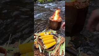 Fresh Riverbank Corn Delicious Outdoor Cooking Adventure [upl. by Kimmy294]