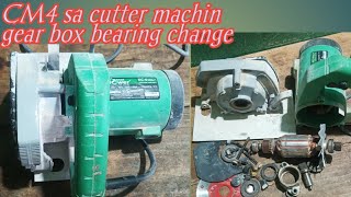 Tiles cutter machine gear bearing change marble cutter bearing amp gear box change [upl. by Dawaj]