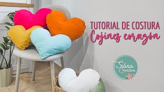 Tutorial COJINES CORAZÓN  San Valentín  decoración DIY [upl. by Nydia]