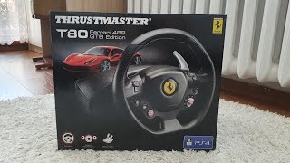 Kierownica Thrustmaster T80 488 GTB Unboxing [upl. by Atekin]