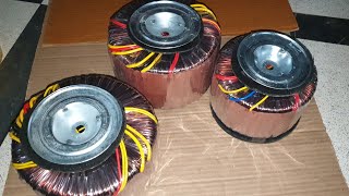 Toroidal Transformer for 200w Stereo Amplifier to 600watt 21 Amplifier ★ 30030v 55055v [upl. by Ardel]