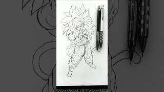 Goku Super Saiyajin 4  QUAL O PRÓXIMO 💭💭 drawing stickman art dragonball sketch [upl. by Anomas81]