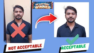 How to Create an Acceptable DV Lottery Photo in 1 Minute  Quick amp Easy Guide [upl. by Nonnad]