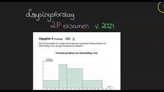 2P eksamen v 2024 histogram [upl. by Ettenahs]