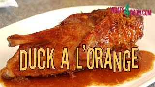 Duck A LOrange Roasted Duck with Orange Sauce Traditional French Duck Recipe [upl. by Yoc]