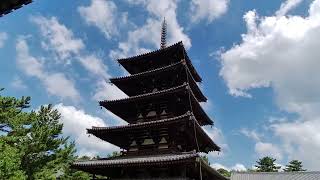 Horyuji Temple of the Flourishing Law of Buddhism in Nara japan [upl. by Alemrac]