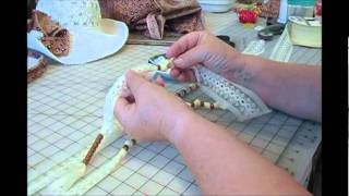 HOW TO MAKE A VICTORIAN LACE amp BEAD NECKLACE [upl. by Pain]