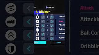 How to Train Rüdiger  99 Rated 🗿 maxed level in efootball  2024 ⚽ efootball pes2024 shorts [upl. by Arhas]