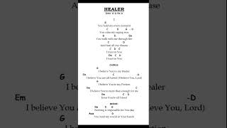 HEALER by Hillsong I Believe Key of G [upl. by Plate]