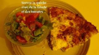 Quiche Chèvre amp Jambon sans Pâte  goat cheese [upl. by Seroled251]