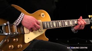 KAOS Gear Demo  Gibson Les Paul Traditional Gold Top w P90s and Bigsby [upl. by Gipsy]