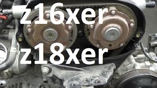 How to replace timing belt cambelt on 16 18 Zafira Astra Vectra Z16XER Z18XER [upl. by Nivrek852]