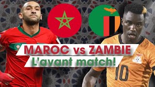 MAROC vs ZAMBIE CAN 2024 AVANT MATCH [upl. by Nalyt]