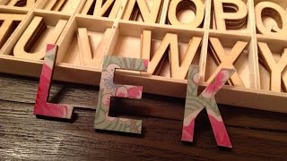 DIY Letters pimpen met Pip Studio behang [upl. by Fenton408]