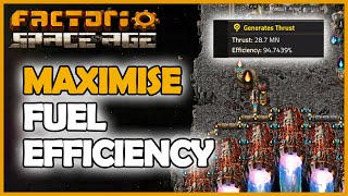 Controlling THRUSTER fuel input and efficiency  Factorio 20 Space Age Tips amp Tricks [upl. by Hyacinth]