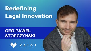 AI and Blockchain Redefining Legal Innovation with CEO Pawel Stopczynski [upl. by Yntirb]