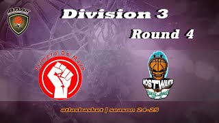 Atlasbasket  Div 3Round 4  PRIMERO DE MAYO vs MOST WANTED [upl. by Pacifa]