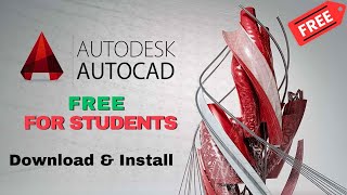 How to Download amp Install AutoCAD Software  Free for Students  Latest Version 2023 [upl. by Assena]