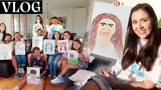 PINTÁMOS RETRATOS dos PARCEIROS LIMPEZAS e muitas gargalhadas  Joana Gentil [upl. by Rozamond]