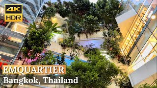 BANGKOK EmQuartier quotBeautiful Shopping Mall on Sukhumvit Road  Thailand 4K HDR Walking Tour [upl. by Yasibit]