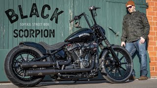 Thunderbike Black Scorpion  customized HarleyDavidson Street Bob [upl. by Wheelwright]