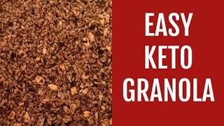 Easy Keto Granola Recipe – Low Carb High Protein Breakfast [upl. by Adnorahc]