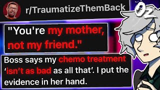 rTraumatizeThemBack Boss Says Chemo isnt quotThat Badquot Right [upl. by Atnauqahs]