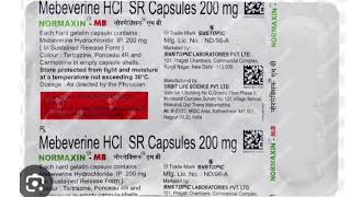 NORMAXIN MB Capsule Mebeverine HCI SR Capsules 200 mg [upl. by Teena]