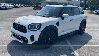 2024 MINI Cooper S Countryman ALL4  Nanuq White Metallic  Chesterfield Malt Brown Iconic Trim [upl. by Nazay]