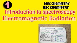 Basic concept of spectroscopyElectromagnetic Radiation UVvisible spectroscopy spectroscopy [upl. by Morven300]