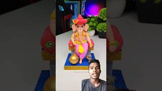 Ganpati ji❤️21🥰 idol making with clay ganpati making Ganpati Bappa morya shortsshort [upl. by Bourn]