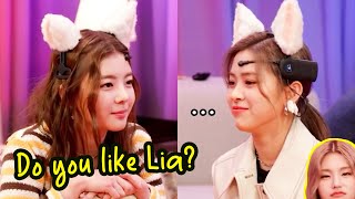 ITZY Lia tests Ryujins heart💘heartbreaking answer [upl. by Haland]