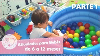 ATIVIDADES PARA BEBÊS DE 6 A 12 MESES  PARTE 1  MOMENTO MÃE [upl. by Alled]