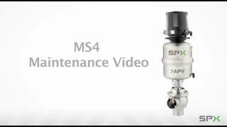 DELTA MS4 Aseptic Single Seat Valve Maintenance Procedures  APV [upl. by Ferrick144]