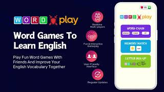 Word Games To Learn English  Reatime Multiplayers Games App [upl. by Aikas]