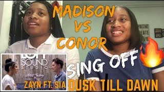 Conor Maynard vs Madison Beer  ZAYN Dusk Till Dawn ft SIA  REACTION [upl. by Nerdna]