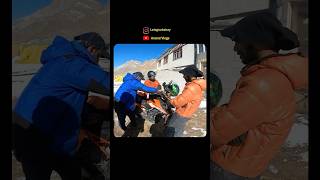 Duke ka engine freeze ho gaya🥶spiti shorts viral trendingshorts [upl. by Knowles844]